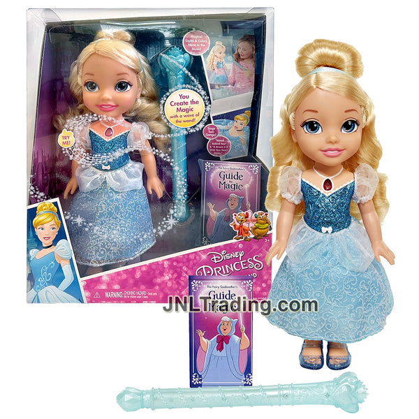 Year 2016 Disney Princess Series 14 Inch Electronic Doll - MAGICAL WAND  CINDERELLA with Wand and 