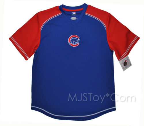 Youth Chicago Cubs Stitches Royal/Red Team Jersey
