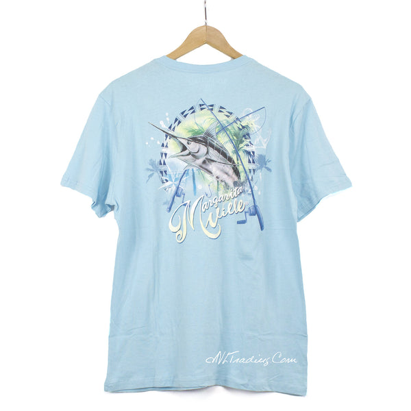 Shirts, Mens Blue Margaritaville Shirt