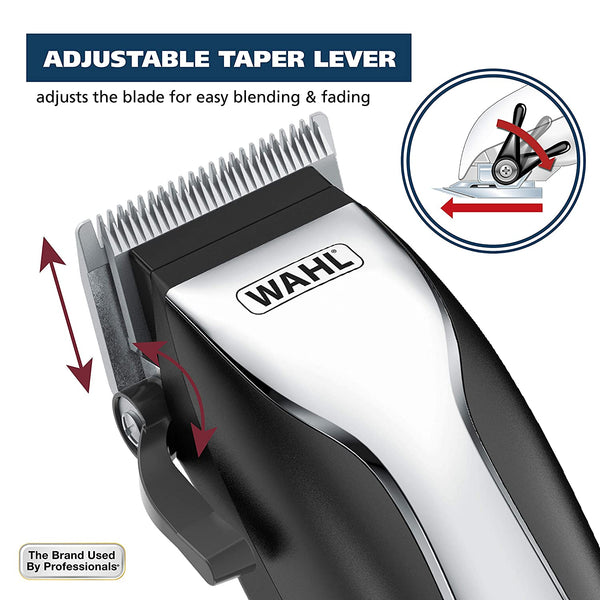 Wahl 79722 Home Haircutting Corded Clipper Kit W/Color Guards Easy