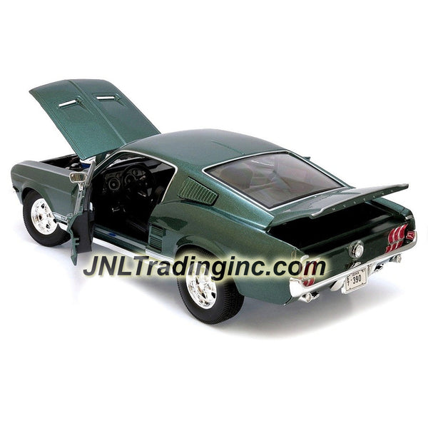 Maisto Special Edition Series 1:18 Scale Die Cast Car - Green Classic Coupe  1967 FORD MUSTANG GTA FASTBACK with Base (Dimension: 10