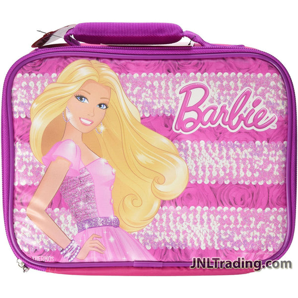 Pink print Barbie Kids Lunch Bag
