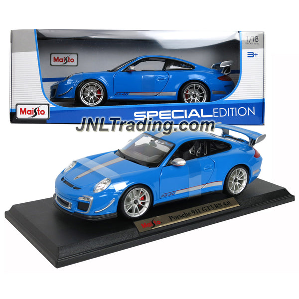  Maisto Porsche 911 GT3 RS 4.0 Blue 1/18 Car Model by Bburago :  Arts, Crafts & Sewing