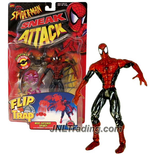 Toy Biz Year 1998 Marvel Comics Spider-Man Sneak Attack Flip 'N 