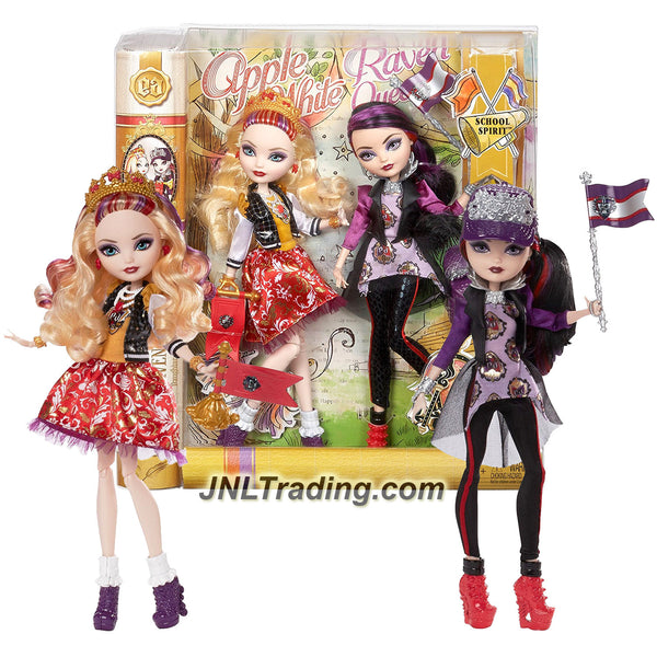 Ever After High School Spirit Apple White and Raven Queen Doll  (2-Pack)(Discontinued by manufacturer) 