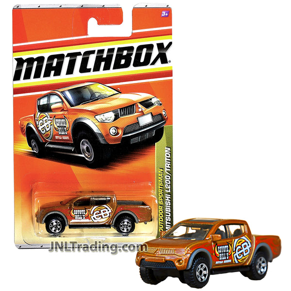 Year 2010 Matchbox Outdoor Sportsman Series 1:64 Scale Die Cast Metal Car  #77 - Brown Coyote Bill's Buffalo Reserve Pick-Up Truck MITSUBISHI L200