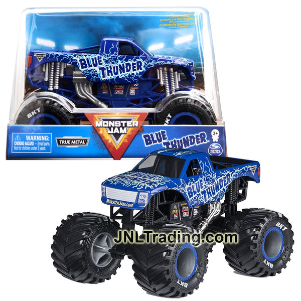 Monster Jam, Official Blue Thunder Monster Truck, Die-Cast Vehicle, 1: 24  Scale