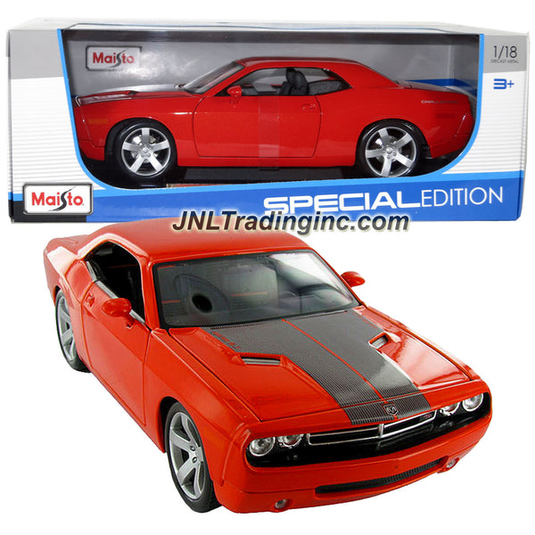 2006 Dodge Challenger Concept Car Orange 1/18 Diecast Model Car by Maisto