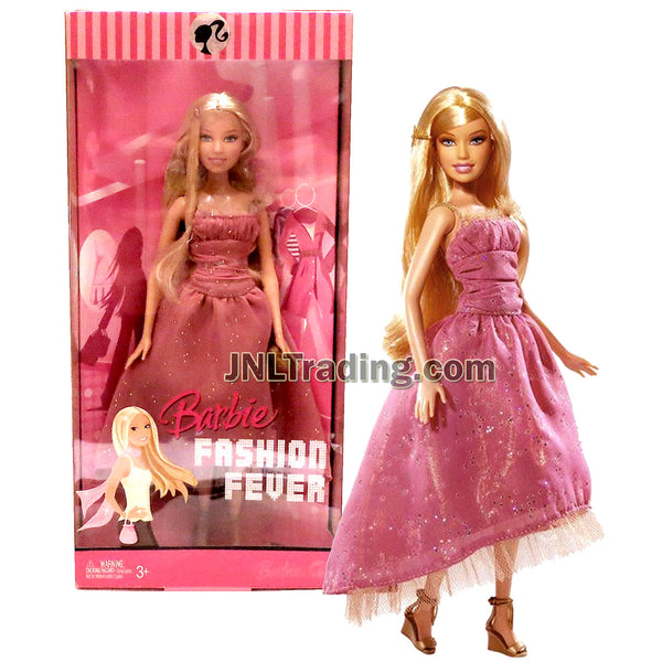 Barbie Doll Fashion Fever My Scene Hot Pink Glitter Belted Dress