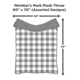 Members Mark Throw 60"x70" Warm Soft Comfy Cozy Plush Blanket