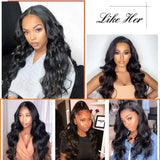 Nadula 100% Virgin Hair Extension 18 16 14 12 Closure Black Brazilian Body Wave