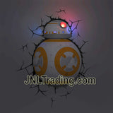 3DLightFX Star Wars Series Battery Operated 3D Deco Night Light : BB-8 Droid with Lights Up LED Bulbs