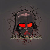 3DLightFX Star Wars Series Battery Operated 3D Deco Night Light : DARTH VADER Helmet with Light Up LED Bulbs