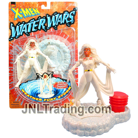 Year 1997 Marvel Comics X-Men Water Wars Series 5 Inch Figure - Weather Fury STORM with Water Spraying Thunder Cloud Base