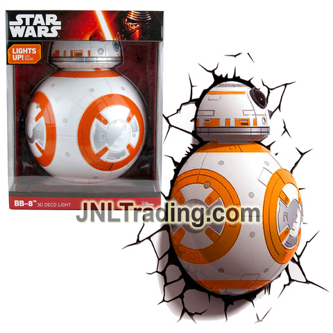 3DLightFX Star Wars Series Battery Operated 3D Deco Night Light : BB-8 Droid with Lights Up LED Bulbs