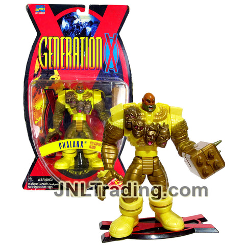 Year 1995 Marvel Comics Generation X Series 5 Inch Figure - PHALANX with Live Captive Heads, Blaster and Display Base