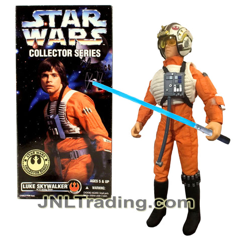 Year 1996 Star Wars Collector Series 12 Inch Figure - LUKE SKYWALKER in Authentically Styled X-Wing Gear with Helmet, Galaxy Map and Lightsaber