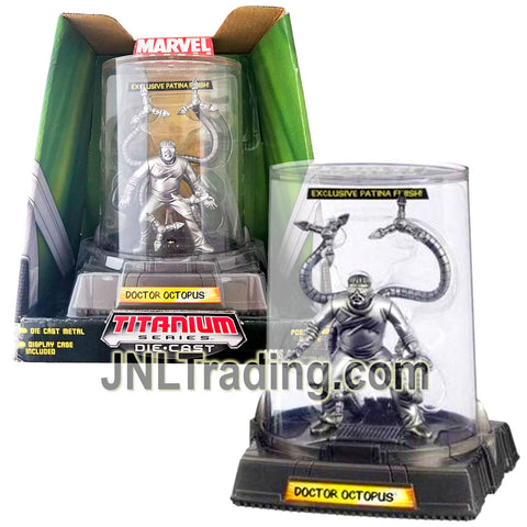 Year 2006 Marvel Heroes Titanium Die-Cast Series 4 Inch Figure - DOCTOR OCTOPUS (Patina Finish) with Display Case