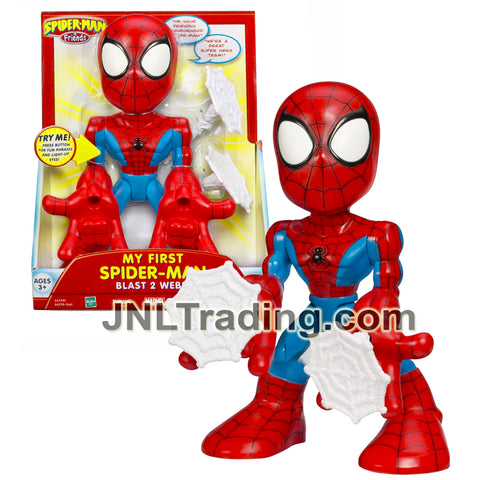 Year 2006 SpiderMan and Friends Series 12 Inch Tall Electronic Figure - MY FIRST SPIDER-MAN with Fun Phrases, Light Up Eyes & Webs Missile