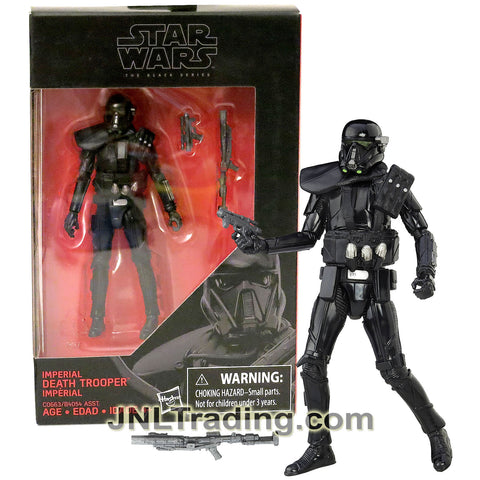 Year 2016 Star Wars The Black Series 4 Inch Tall Figure - IMPERIAL DEATH TROOPER C0663 with Blaster Rifle and Gun