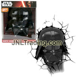 3DLightFX Star Wars Series Battery Operated 3D Deco Night Light : DARTH VADER Helmet with Light Up LED Bulbs