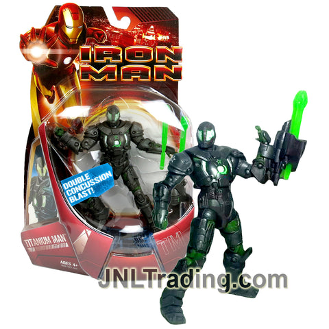 Year 2007 Marvel  Iron Man Movie Series 6 Inch Figure - TITANIUM MAN with Double Concussion Blast Launcher