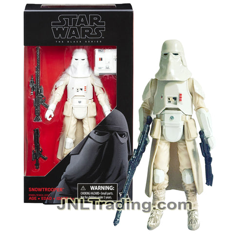 Year 2016 Star Wars The Black Series 6 Inch Tall Figure #35 - SNOWTROOPER with Blaster and Rifle