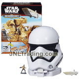 Year 2015 Star Wars Micromachines The Force Awakens FIRST ORDER STORMTROOPER Playset with Poe Dameron and 1st Order Transporter Microfigures