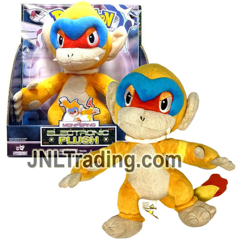 Year 2007 PokeMon Diamond and Pearl Series 10 Inch Electronic Plush Figure - MONFERNO with Sound FX