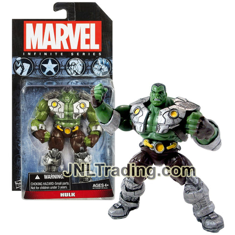 Year 2013 Marvel Infinite Series 5 Inch Tall Action Figure - Green HULK with Armor