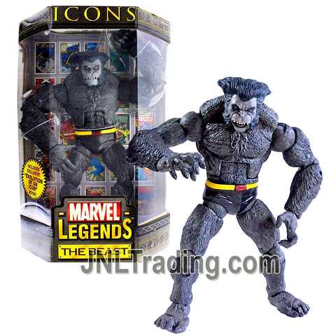 Year 2006 Marvel Legends ICONS Series 12 Inch Figure - THE BEAST with Over 30 Points of Articulation and Exclusive "Evolution of an Icon" Book