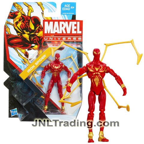 Year 2013 Marvel Universe Series 5 Single Pack 4 Inch Figure #08 - IRON SPIDER-MAN