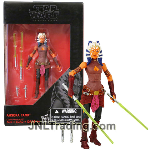 Year 2016 Star Wars The Black Series 4 Inch Tall Figure - AHSOKA TANO C0659 with 2 Lightsabers and 2 Lightsaber's Hilts