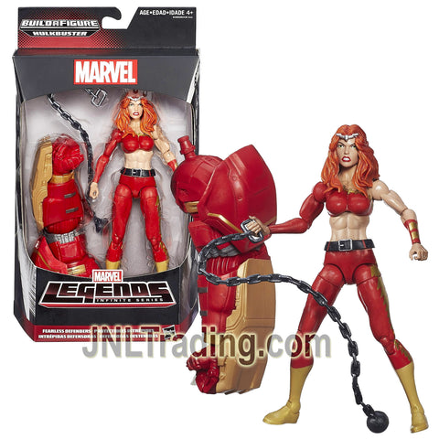 Year 2015 Marvel Legends Infinite Hulkbuster Series 6 Inch Figure - Fearless Defenders THUNDRA with Linked Chain and Hulkbuster's Left Arm