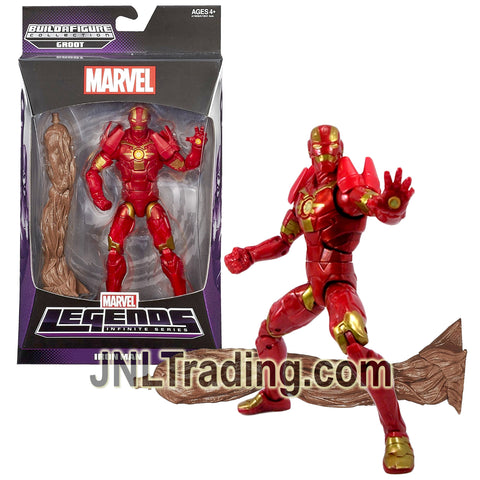 Year 2013 Marvel Legends Infinite Groot Series 6.5 Inch Figure - Modular Armor IRON MAN with Groot's Right Leg