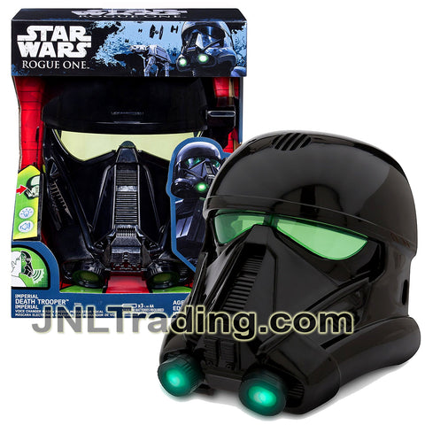 Year 2016 Star Wars Rogue One Series Electronic Accessory Set - IMPERIAL DEATH TROOPER VOICE CHANGER MASK with Adjustable Strap and Light