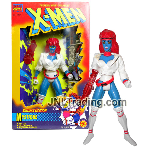 Year 1996 Marvel Comics X-Men Deluxe Edition 10 Inch Figure - MYSTIQUE with Blaster