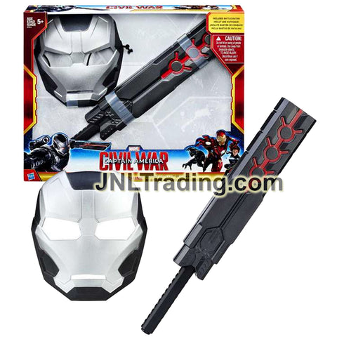 Year 2015 Marvel Captain America Civil War Series Accessory Set - WAR MACHINE Combat Pack Kit with Mask and Foam Battle Baton