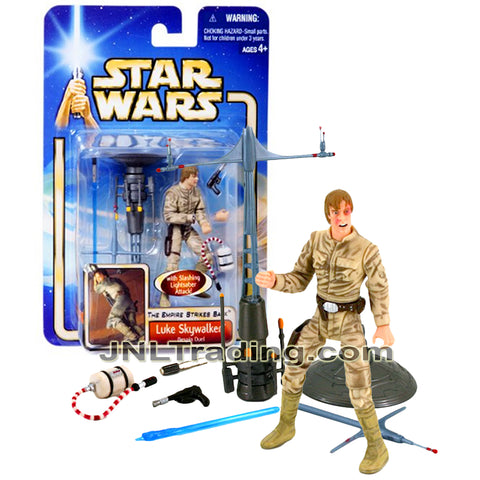 Year 2002 Star Wars The Empire Strikes Back 4 Inch Figure #29 - Bespin Duel LUKE SKYWALKER w/ Lightsaber, Torniquet, Blaster & Cloud City Weathervane