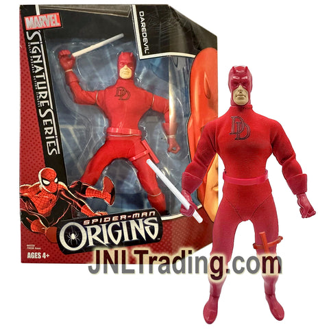 Year 2006 Marvel Legends Signature Series Spider-Man Origins 9 Inch Fully Poseable Action Figure - DAREDEVIL with White Billystick