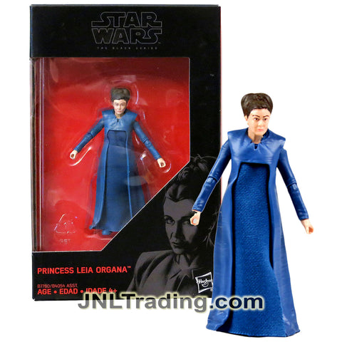 Year 2015 Star Wars The Black Series 4 Inch Tall Figure - PRINCESS LEIA ORGANA B7760 in Blue Gown