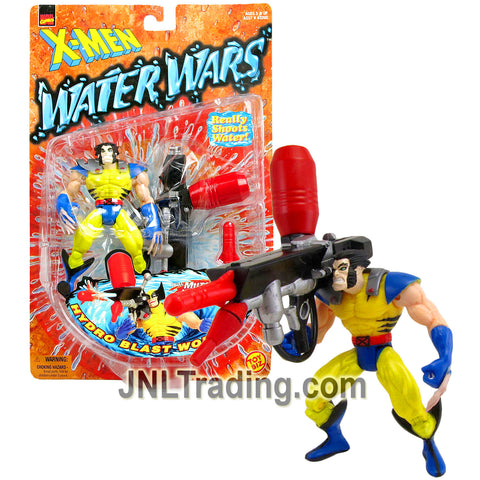 Year 1997 Marvel Comics X-Men Water Wars Series 5 Inch Figure - Hydro Blast WOLVERINE (Unmasked) with Mutant Water Blaster