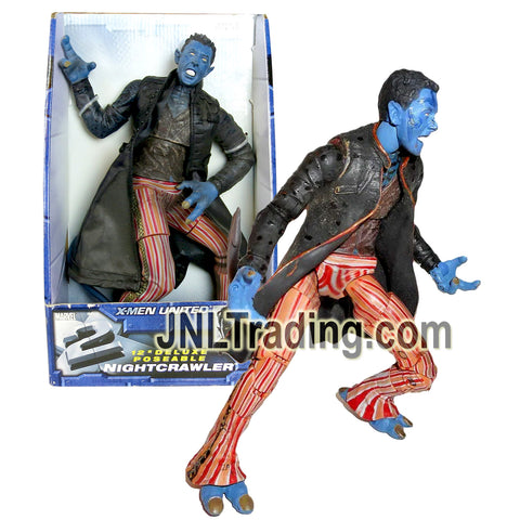 Year 2003 Marvel X2 X-Men United 12 Inch Deluxe Poseable Figure - NIGHTCRAWLER