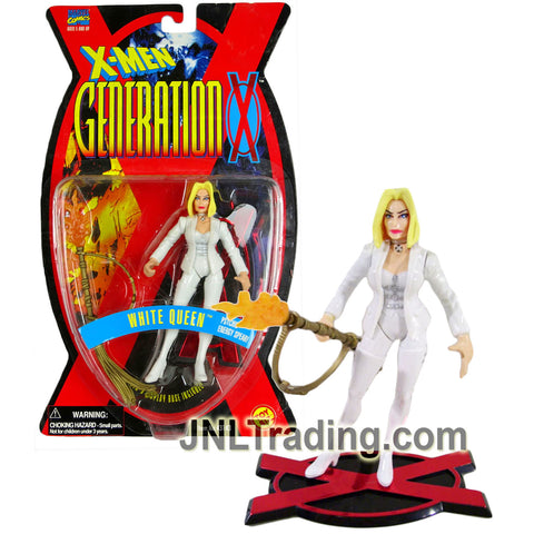 Year 1996 Marvel Comics X-Men Generation X Series 5 Inch Figure - WHITE QUEEN with Psychic Energy Spear and Display Base