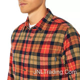 Eddie Bauer Men's Bristol Plaid Soft Flannel Shirt 100% Cotton