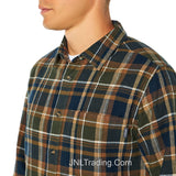 Eddie Bauer Men's Bristol Plaid Soft Flannel Shirt 100% Cotton