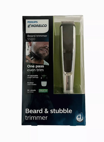 NORELCO BT5511 Cordless Beard and Stubble Trimmer 5500 No blade oil (OPEN BOX)