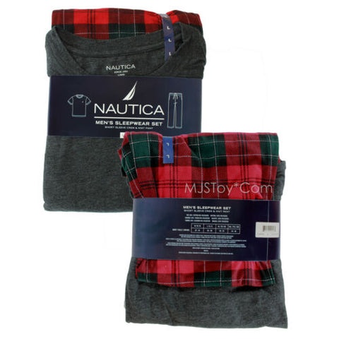 Nautica Sleepwear NEW Men's Red Sofidry Elastic Waistband Cotton