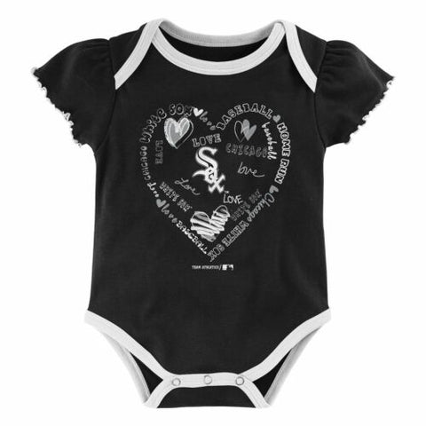 Newborn & Infant Black Chicago White Sox Running Home Bodysuit