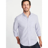 Old Navy Regular-Fit Built-In Flex Everyday Oxford Men's Shirt -Violet